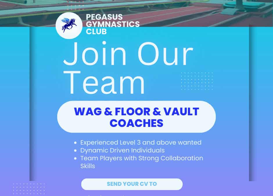 WAG & Floor & Vault Coach Vacancies